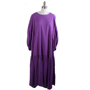 1970s Vuokko Maxi Tent Dress Violet Purple Cotton Sz M 38 Mod Designer