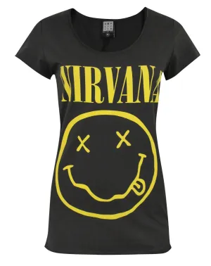 Amplified Nirvana Smiley Women's T-Shirt