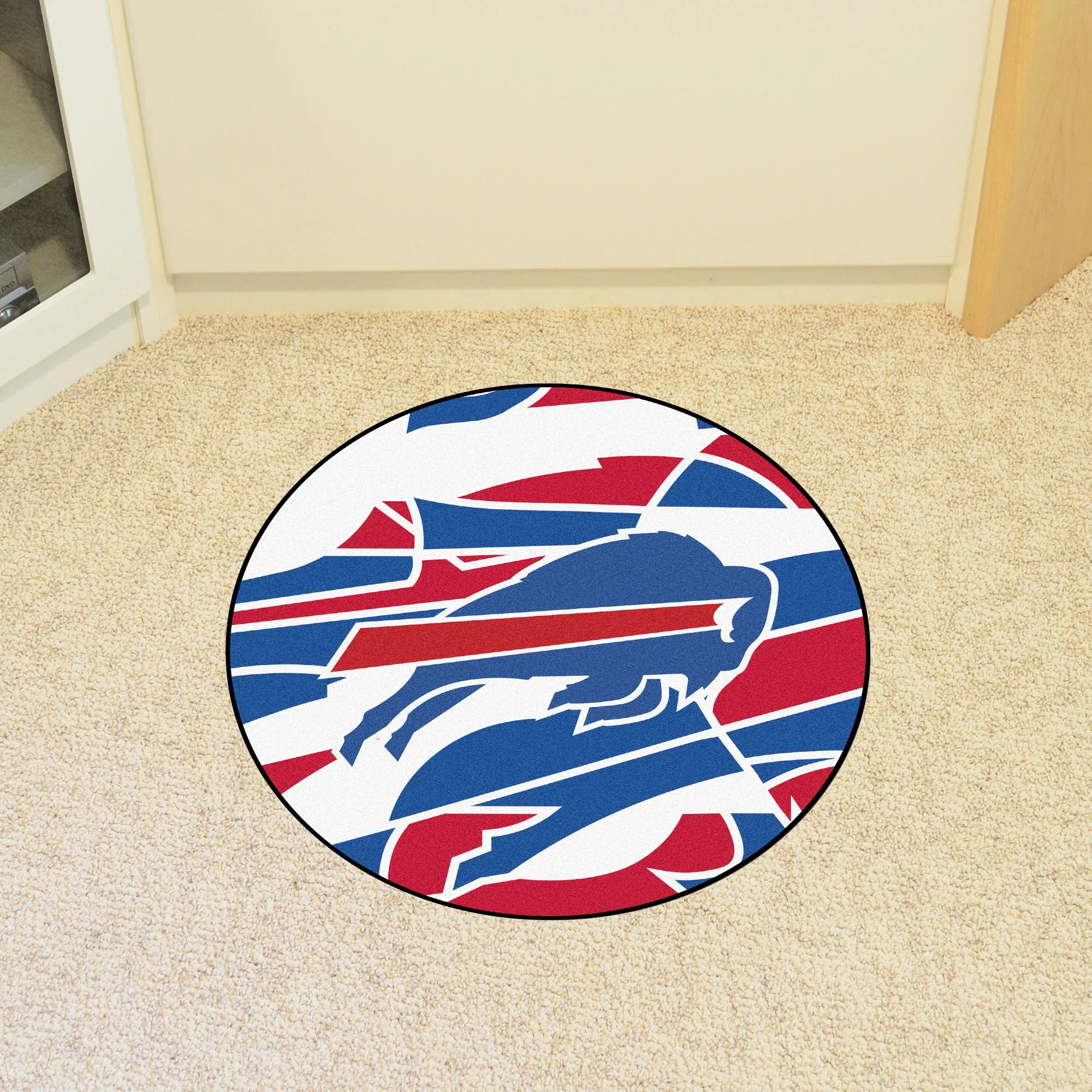 Buffalo Bills Roundel Rug - 27in. Diameter XFIT Design