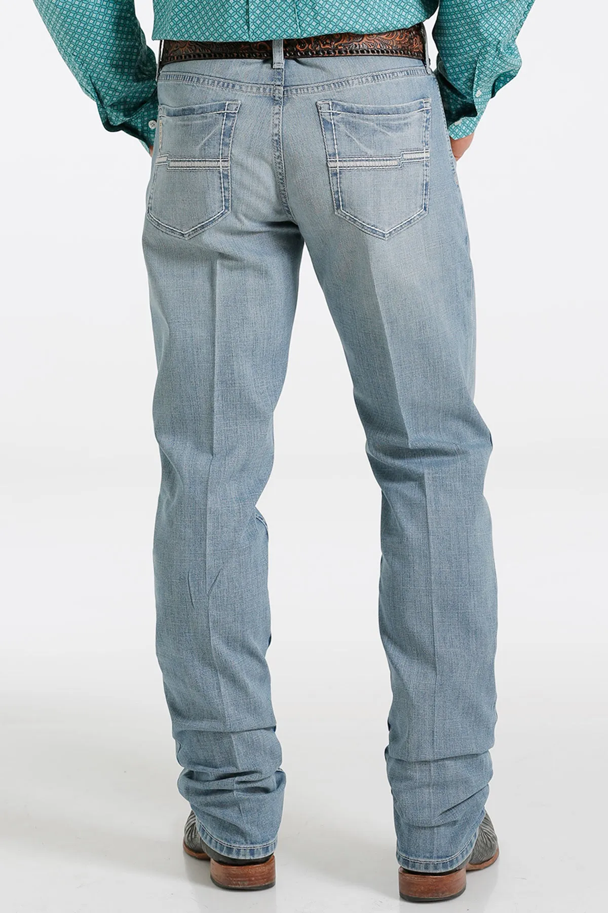 Cinch Men's Jesse Slim Fit Jean in Light Stonewash