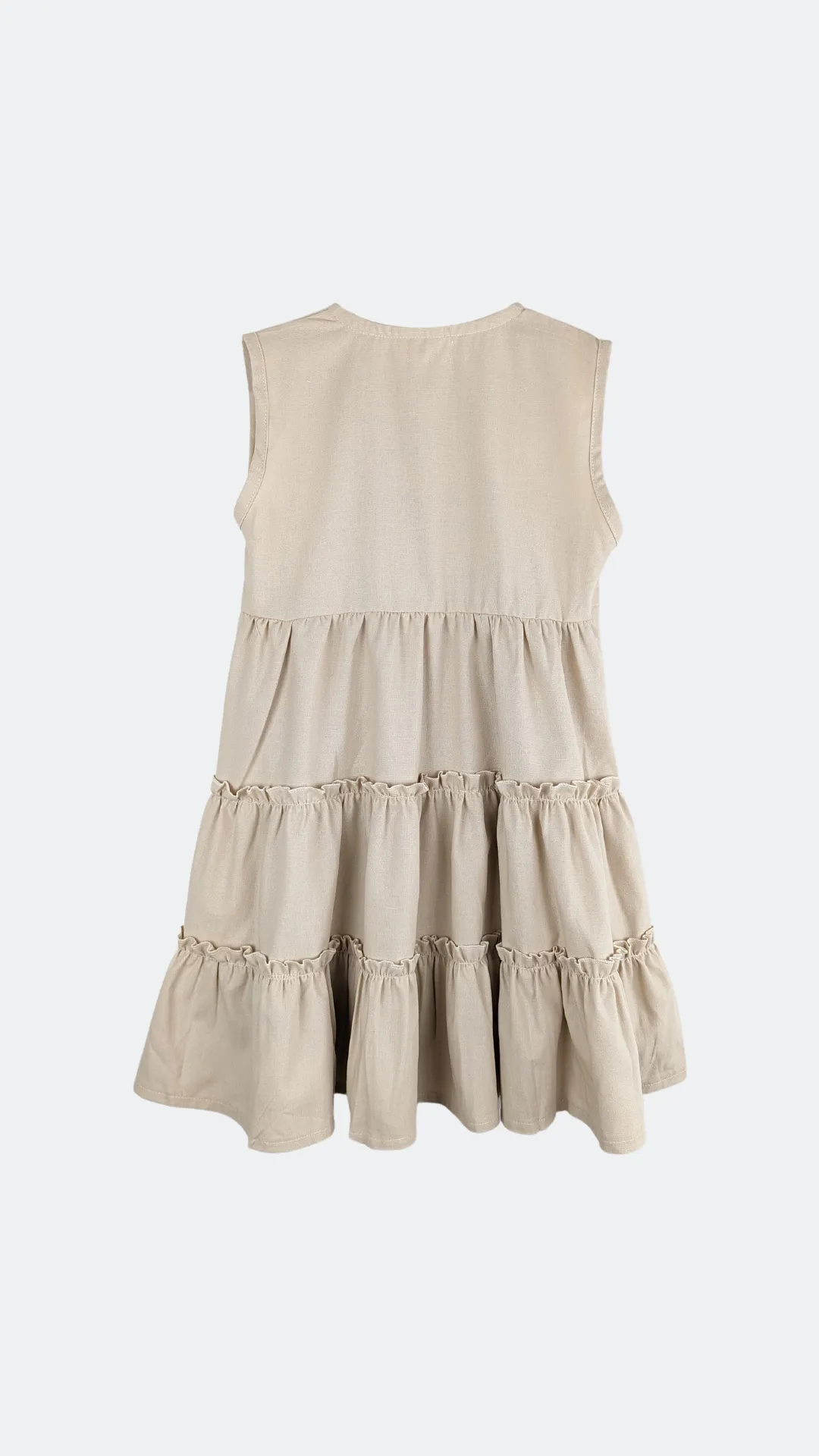 Cream Linen Dress