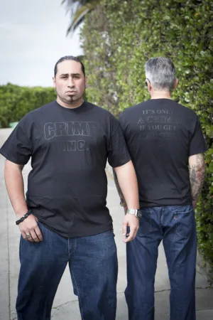 Crime Inc. Black on Black Men's Short Sleeve