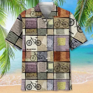 Cycling Retro Travel Hawaiian Shirt, Funny Cycling Shirt, Cycling Shirt, Cyclist Shirt, Bicycle Gift, Biking Gift, Bike Gift