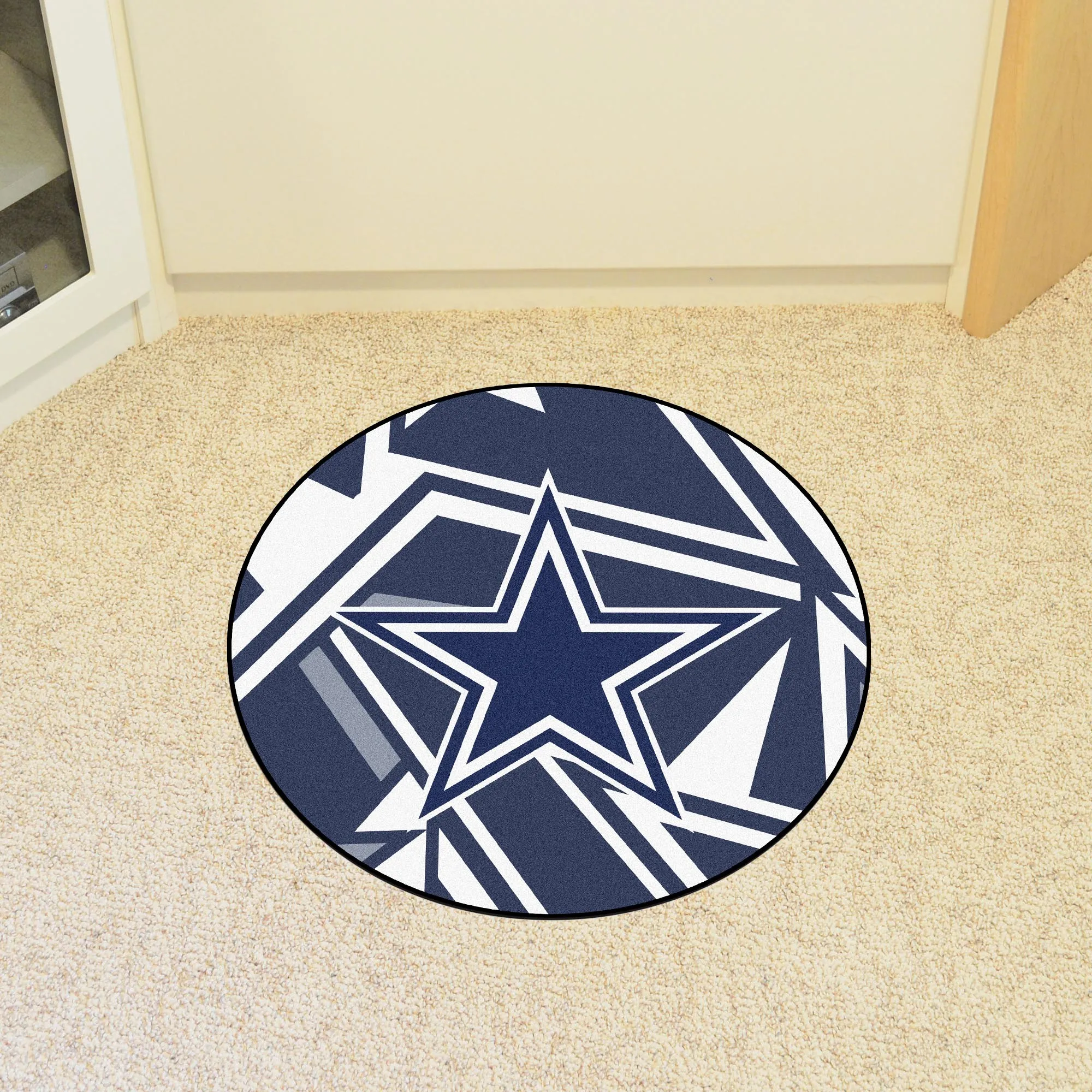 Dallas Cowboys Roundel Rug - 27in. Diameter XFIT Design