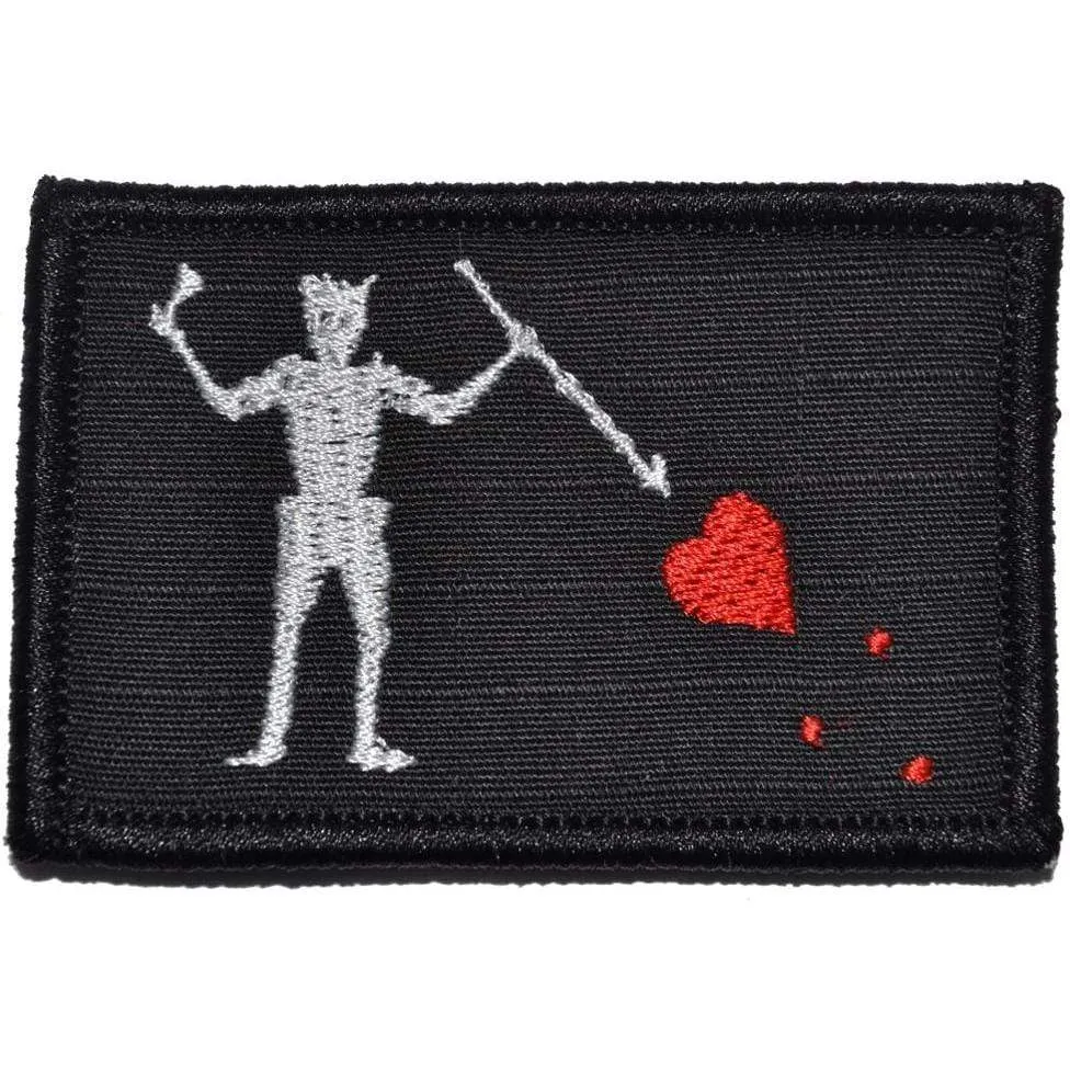 Edward Teach Blackbeard Pirate Flag  - 2x3 Patch