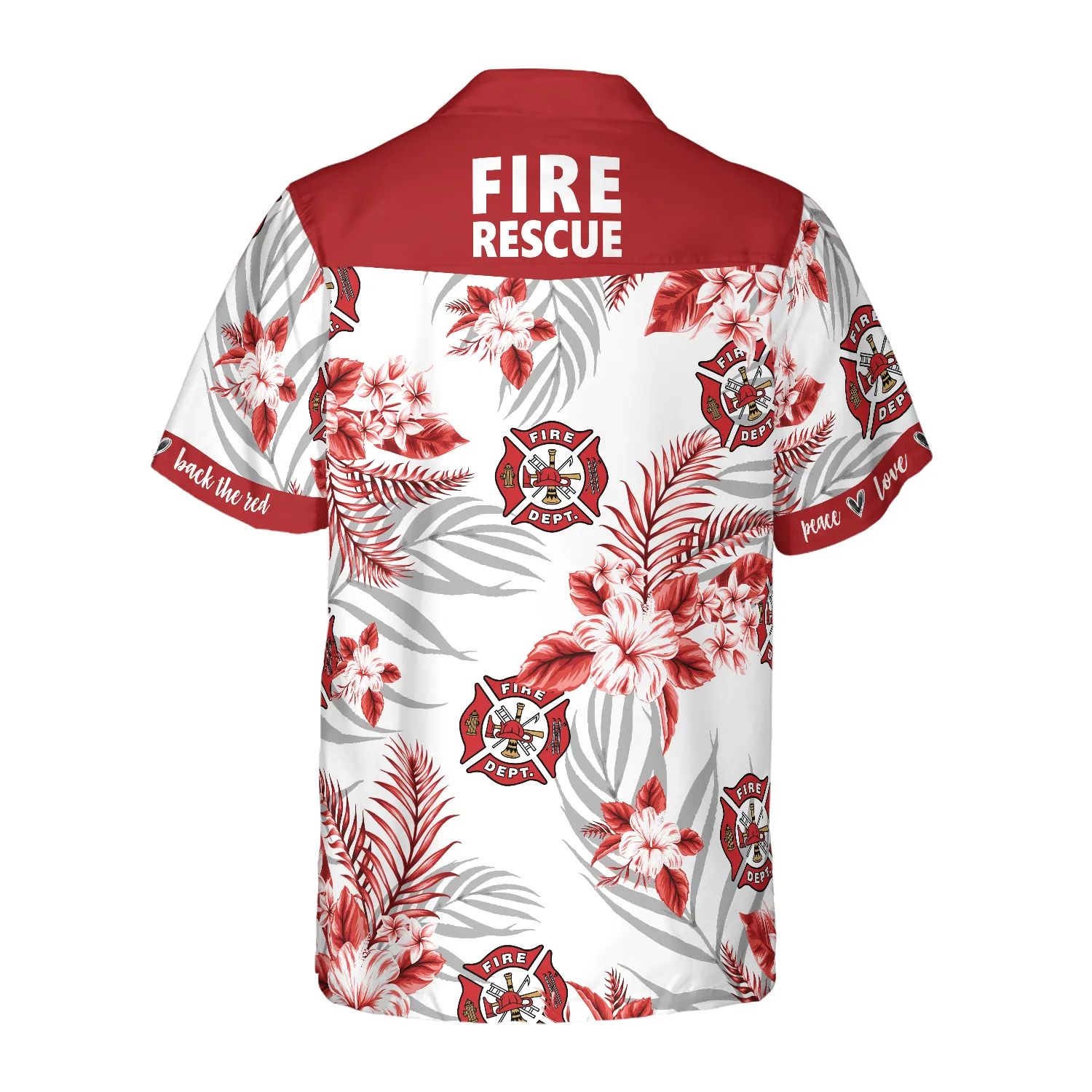 Firefighter Fire Rescue Hawaiian Shirt, Gift for Firefighter