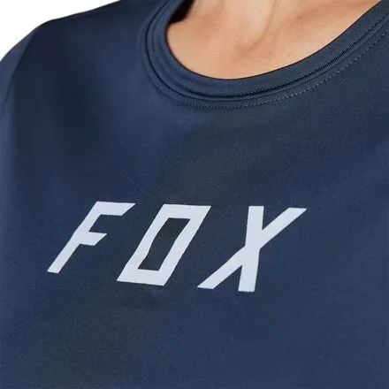 Fox Racing Women's Ranger Short Sleeve Jersey, Navy Blue