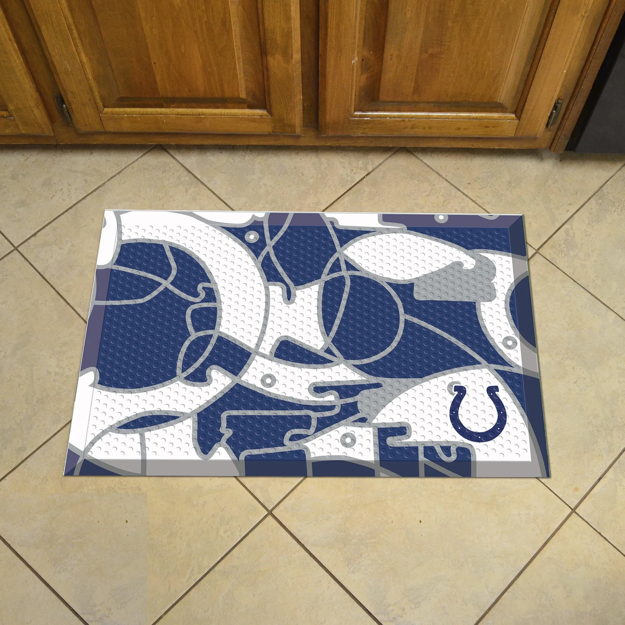 Indianapolis Colts Rubber Scraper Door Mat XFIT Design