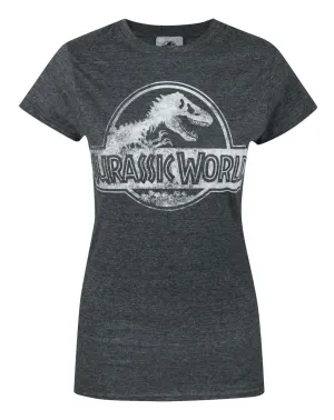 Jurassic World Distressed Logo Women's T-Shirt