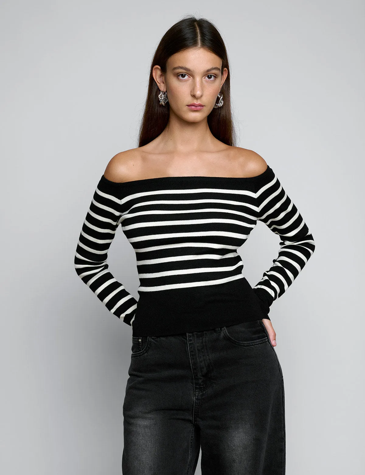 Marcel Stripe Off The Shoulder Top