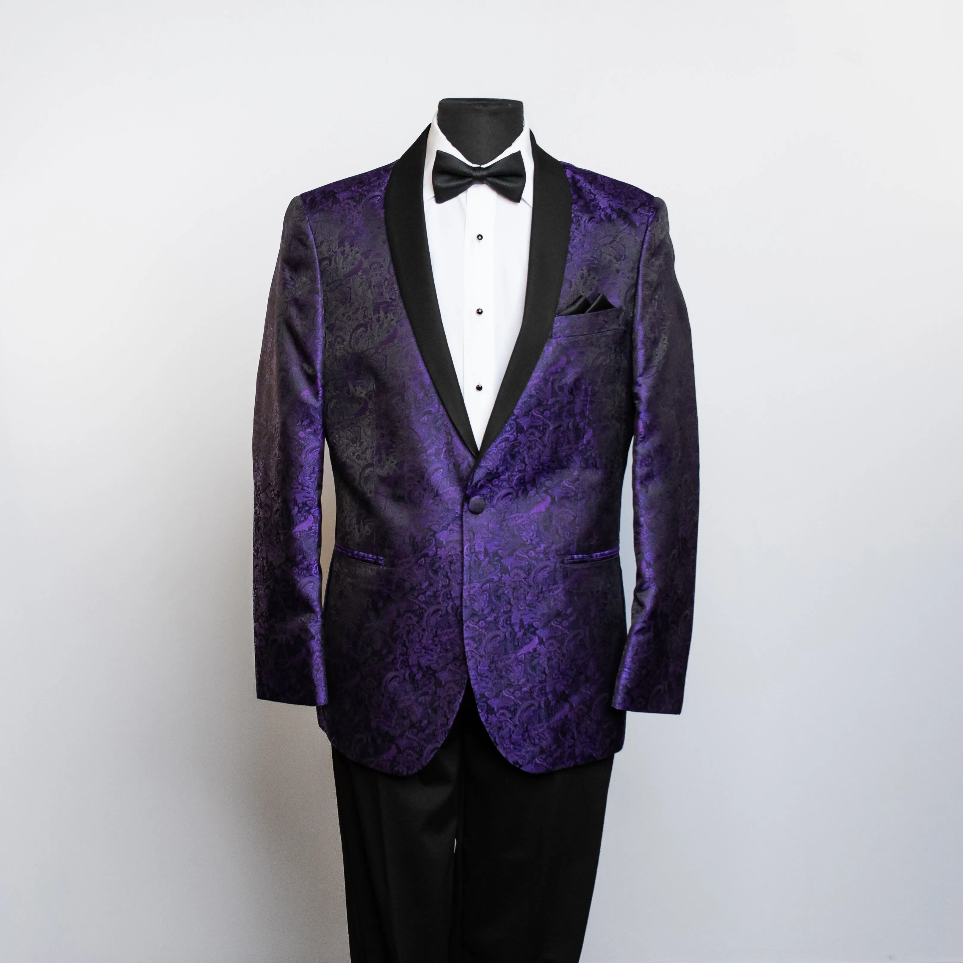 Match Crazy Coat - Purple Paisley