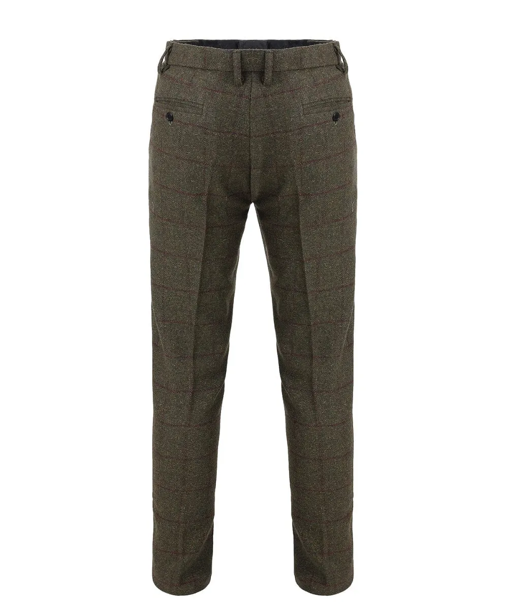 Men's Tweed Plaid Trousers