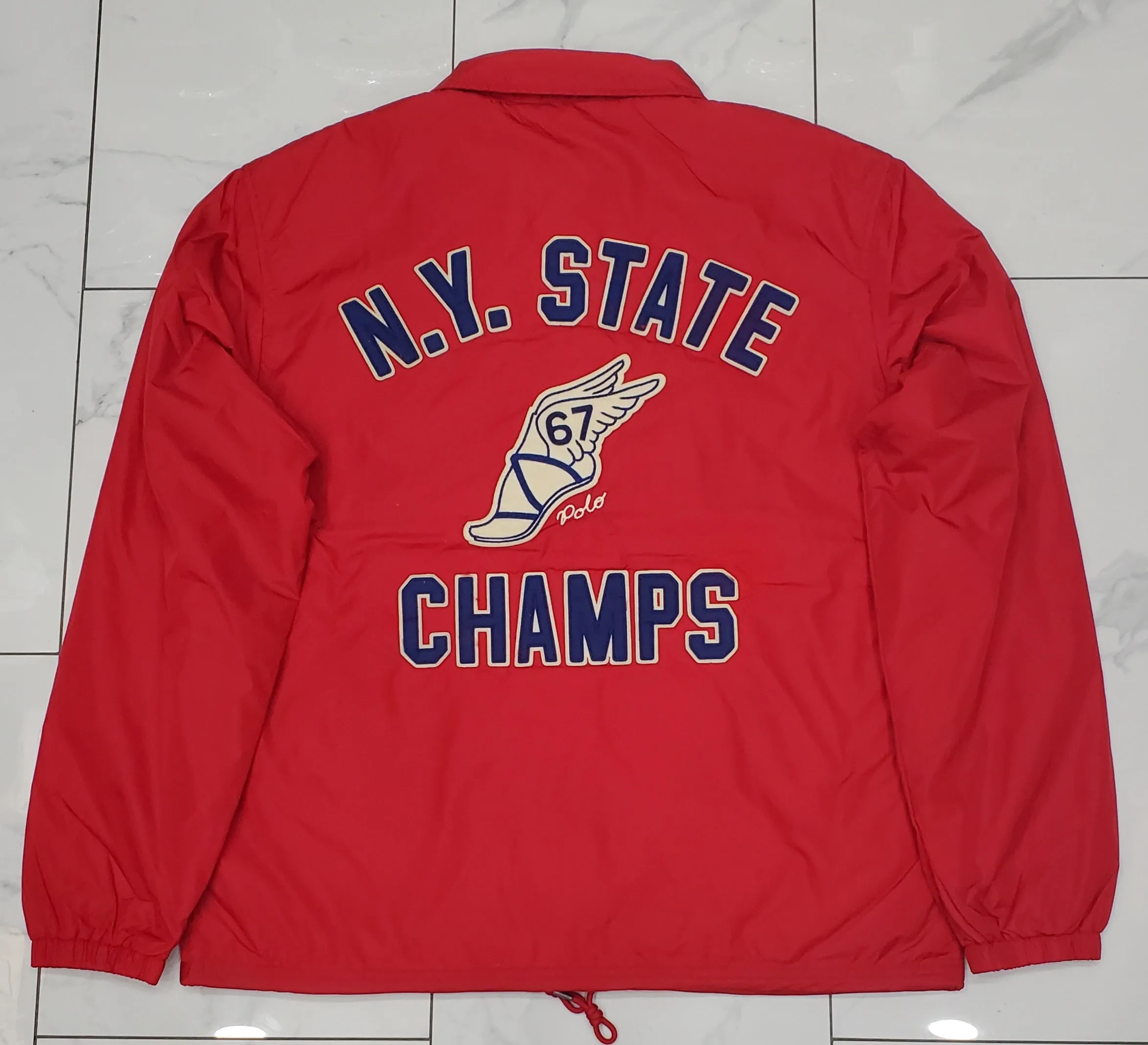 Nwt Polo Ralph Lauren NY State Champs Windbreaker Jacket