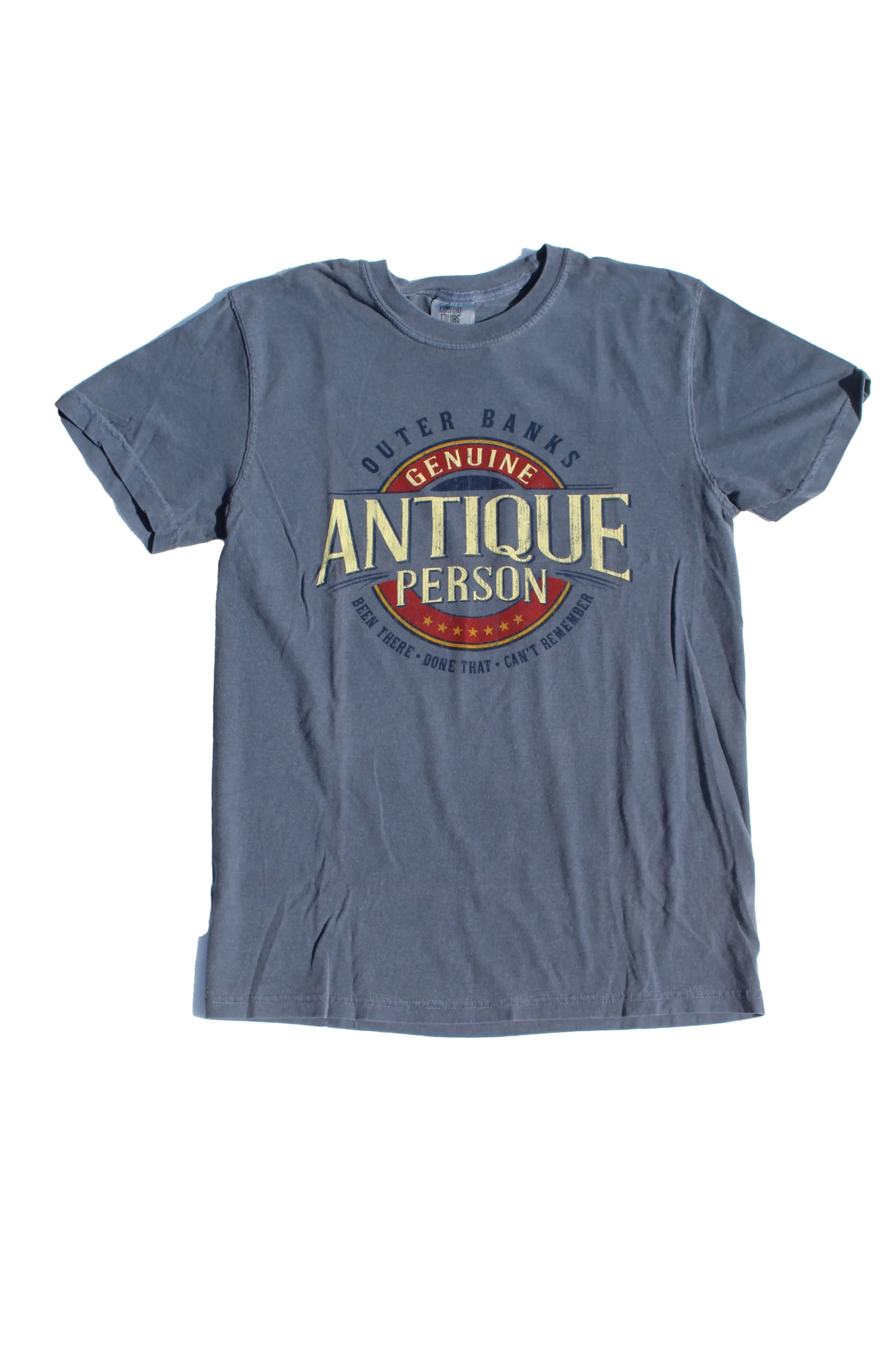 OBX ANTIQUE PERSON CIRCLE SS DENIM