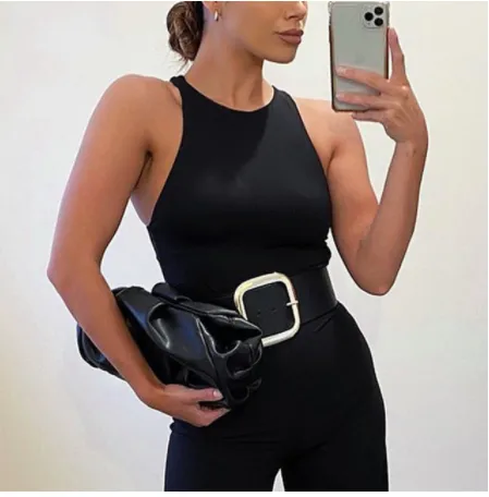 Sexy Sleeveless Off-Shoulder Top Bodysuit