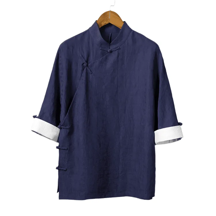 Short Sleeve Changshan Shirt