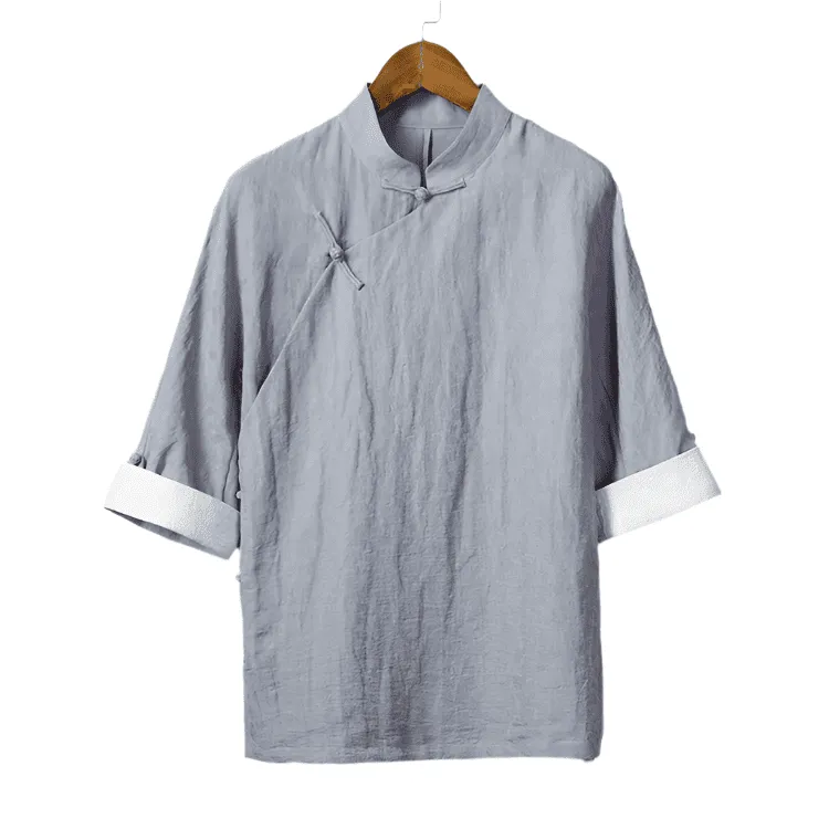 Short Sleeve Changshan Shirt