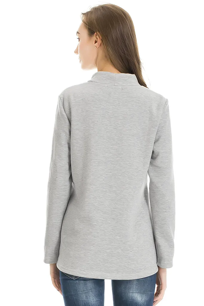 Smallshow Fleece Nursing Sweatshirt Tops