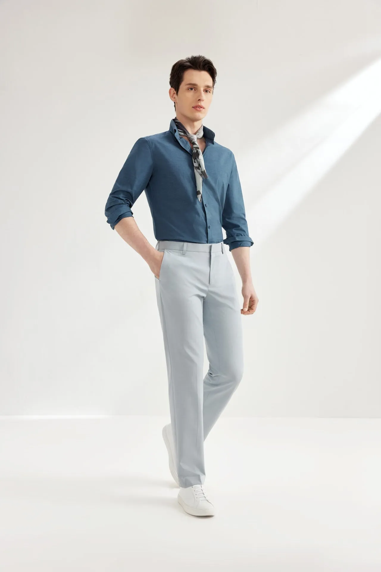 Soft Multi-Way Stretch Formal Pants in Smart Fit