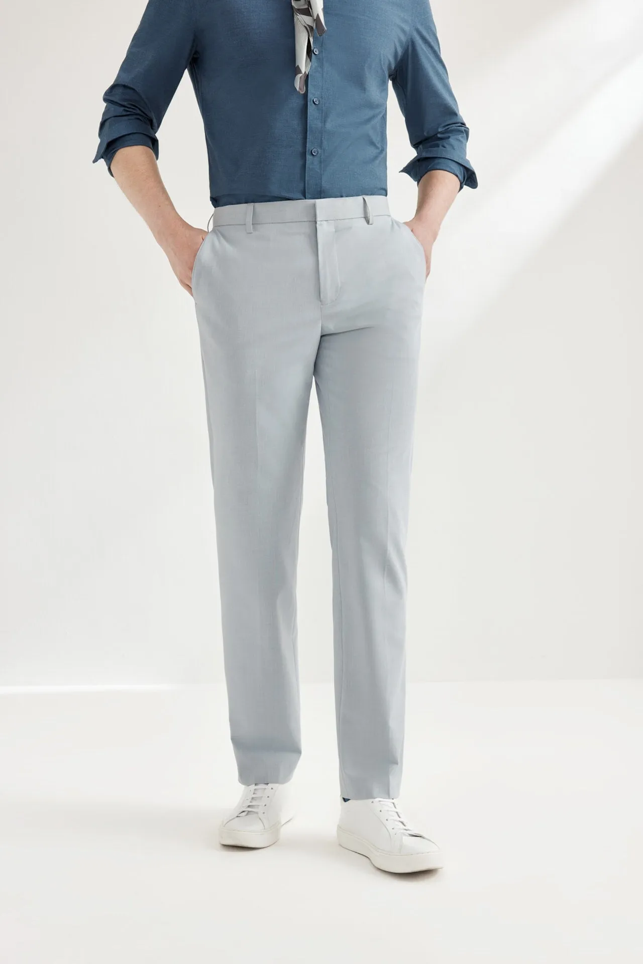 Soft Multi-Way Stretch Formal Pants in Smart Fit