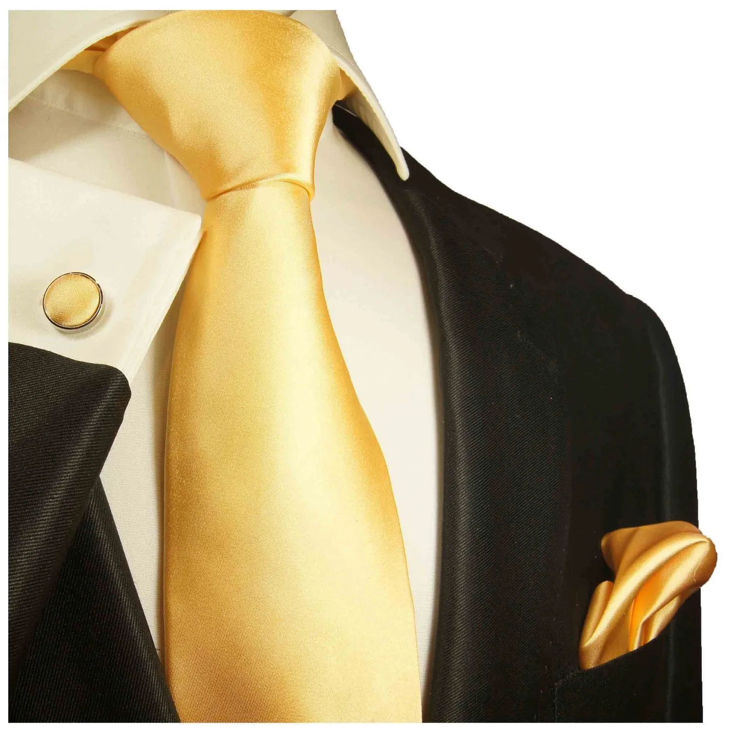 Solid Peach Formal Silk Necktie