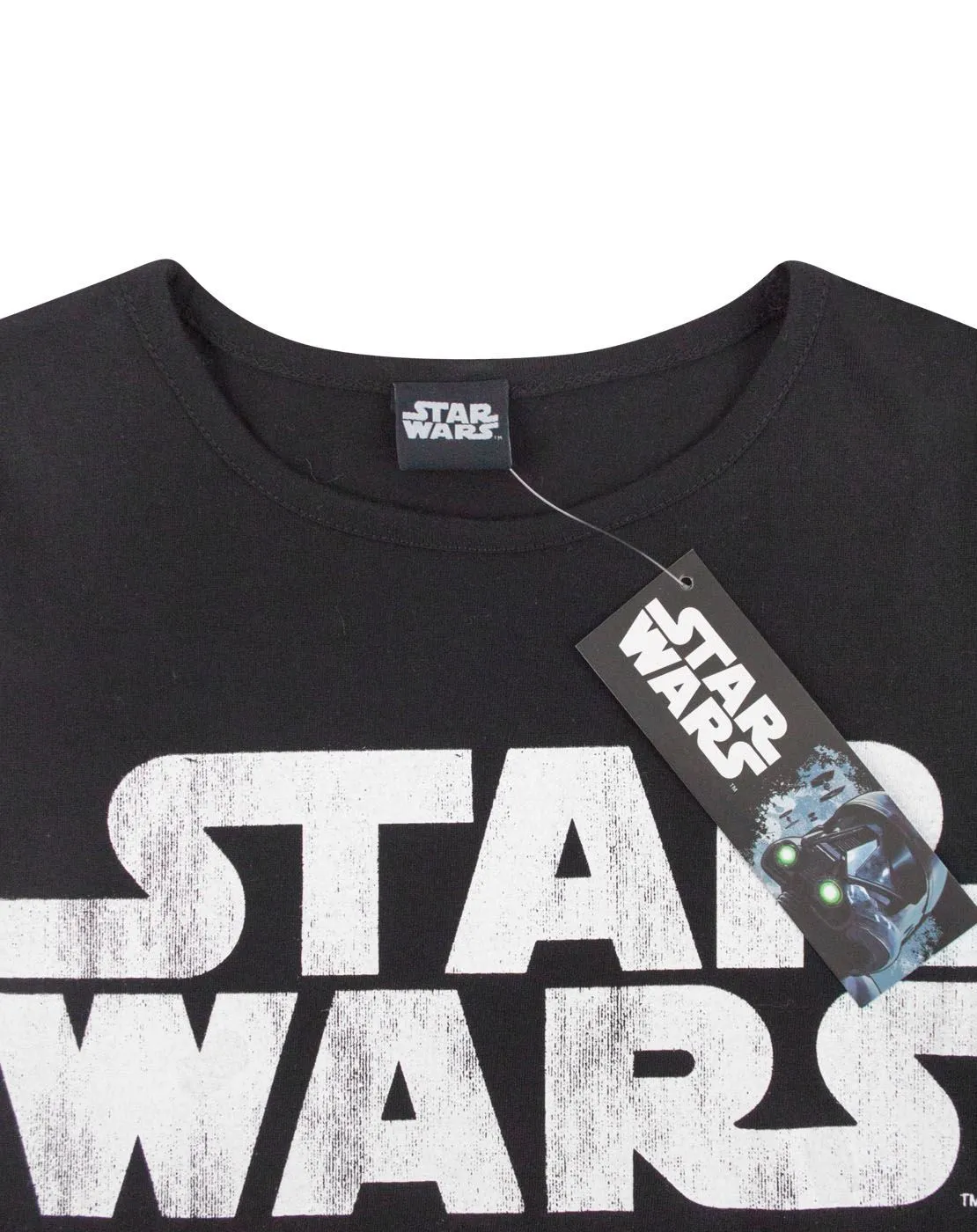 Star Wars Logo Black Girl's Fringe Top