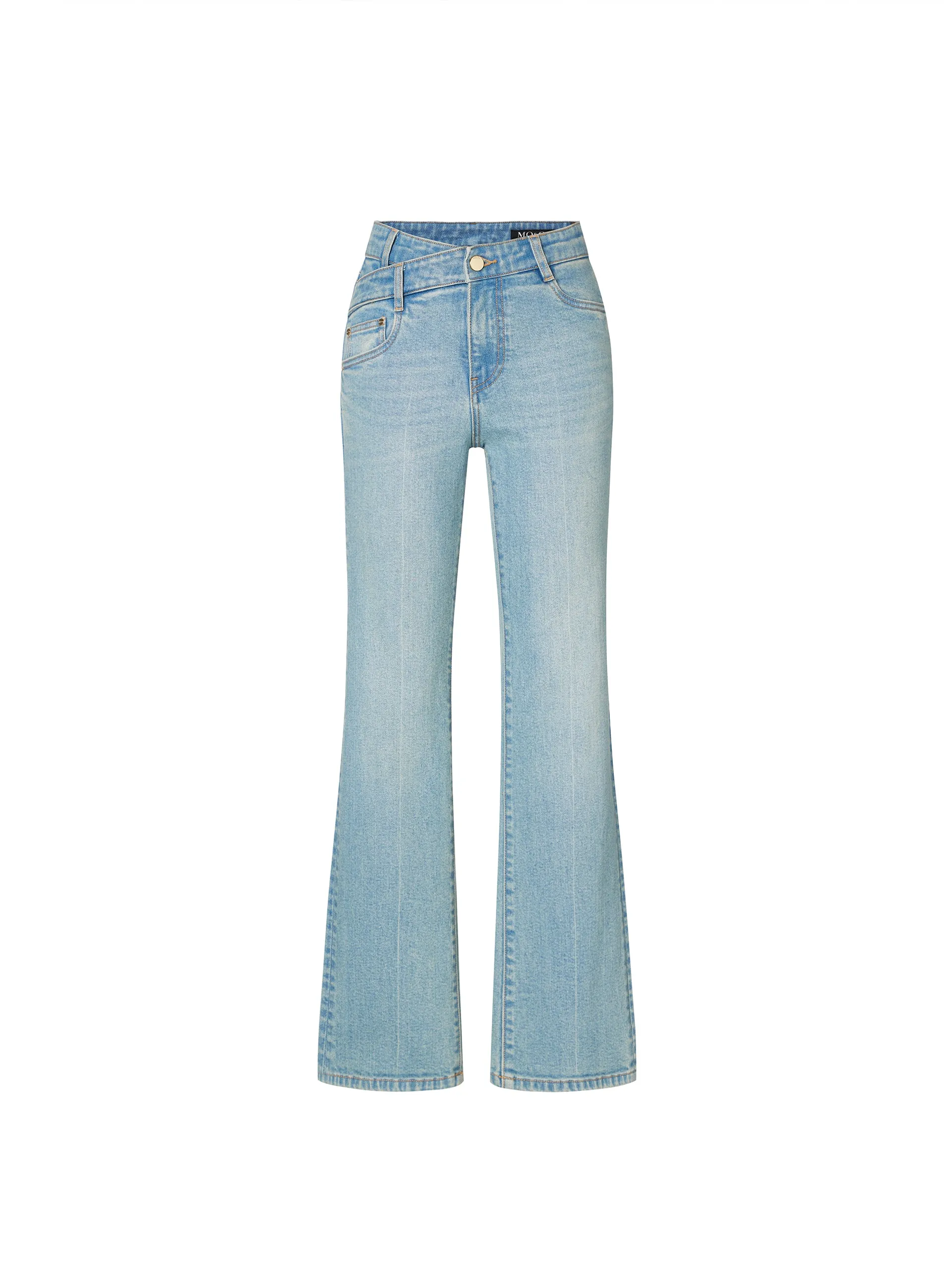 Straight Leg Denim Jeans