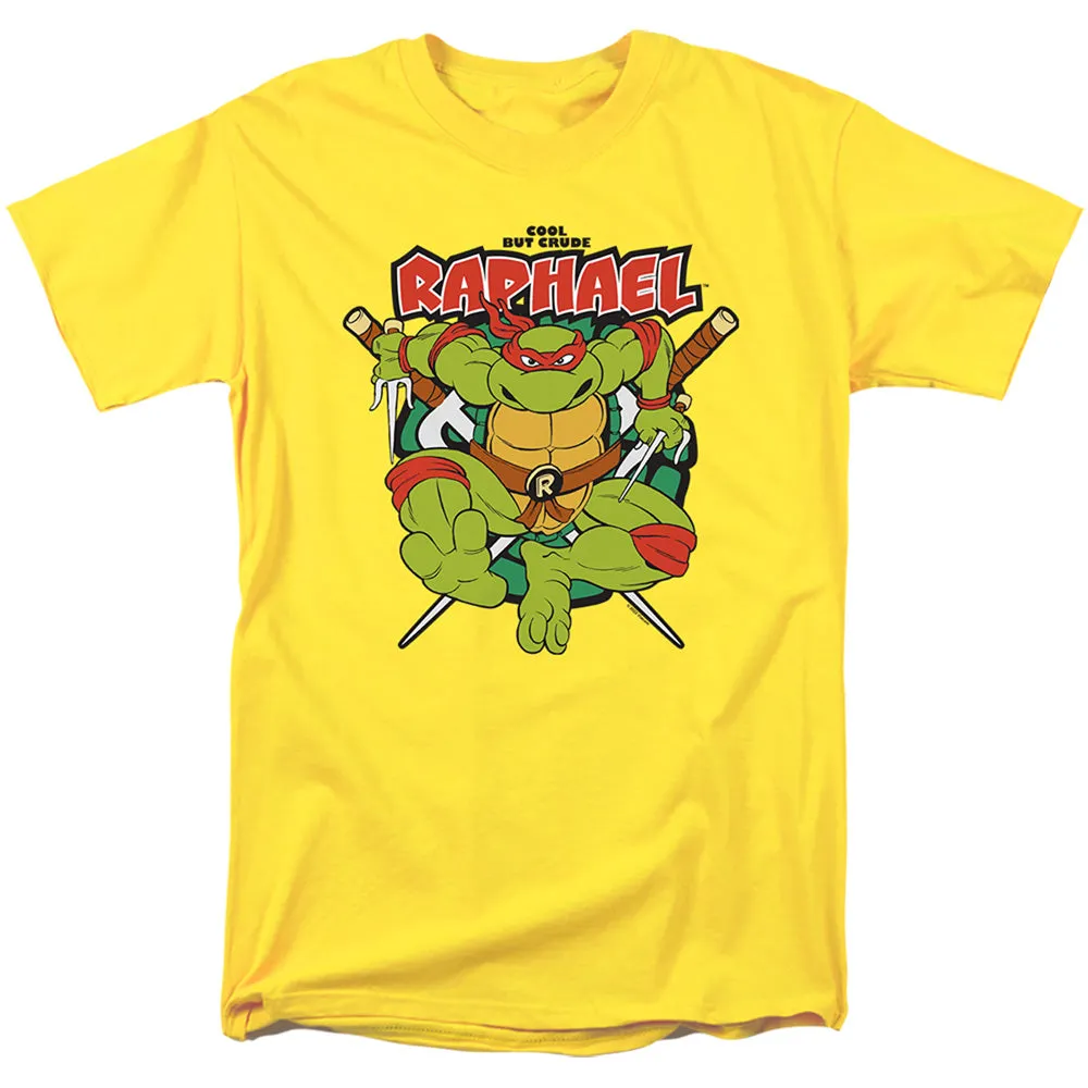 Teenage Mutant Ninja Turtles Cool But Crude Raphael Mens T Shirt Yellow