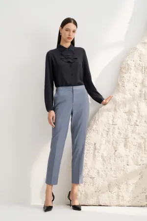 Two Tone Dobby Twill Cigarette Suit Pants