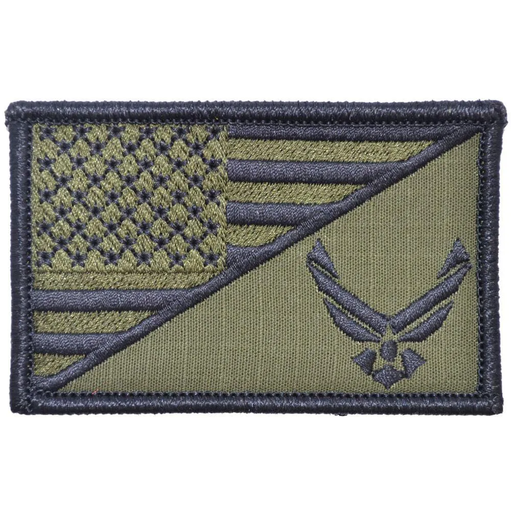 U.S. Air Force Emblem USA Flag - 2.25x3.5 Patch