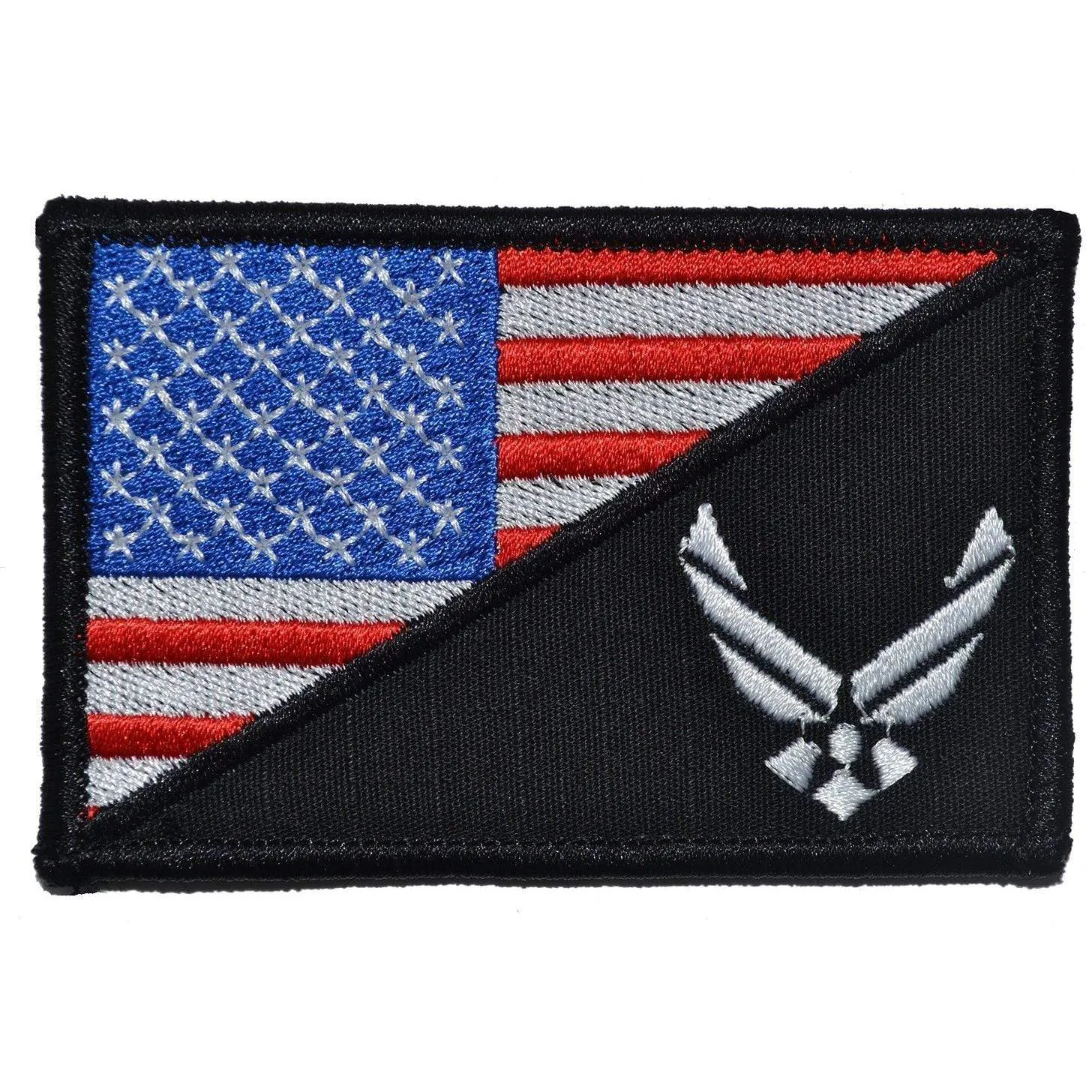 U.S. Air Force Emblem USA Flag - 2.25x3.5 Patch