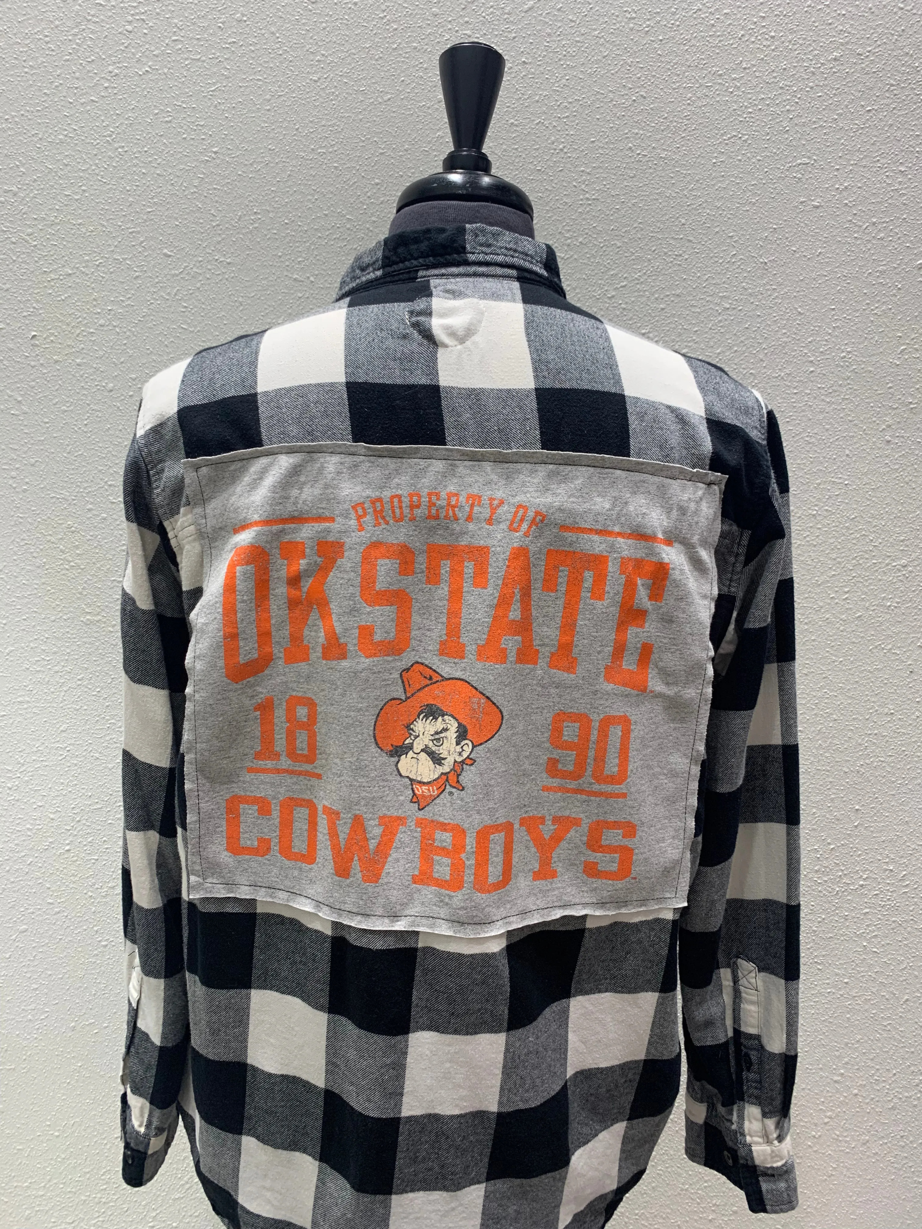 Vintage Repurposed OK State Flannel