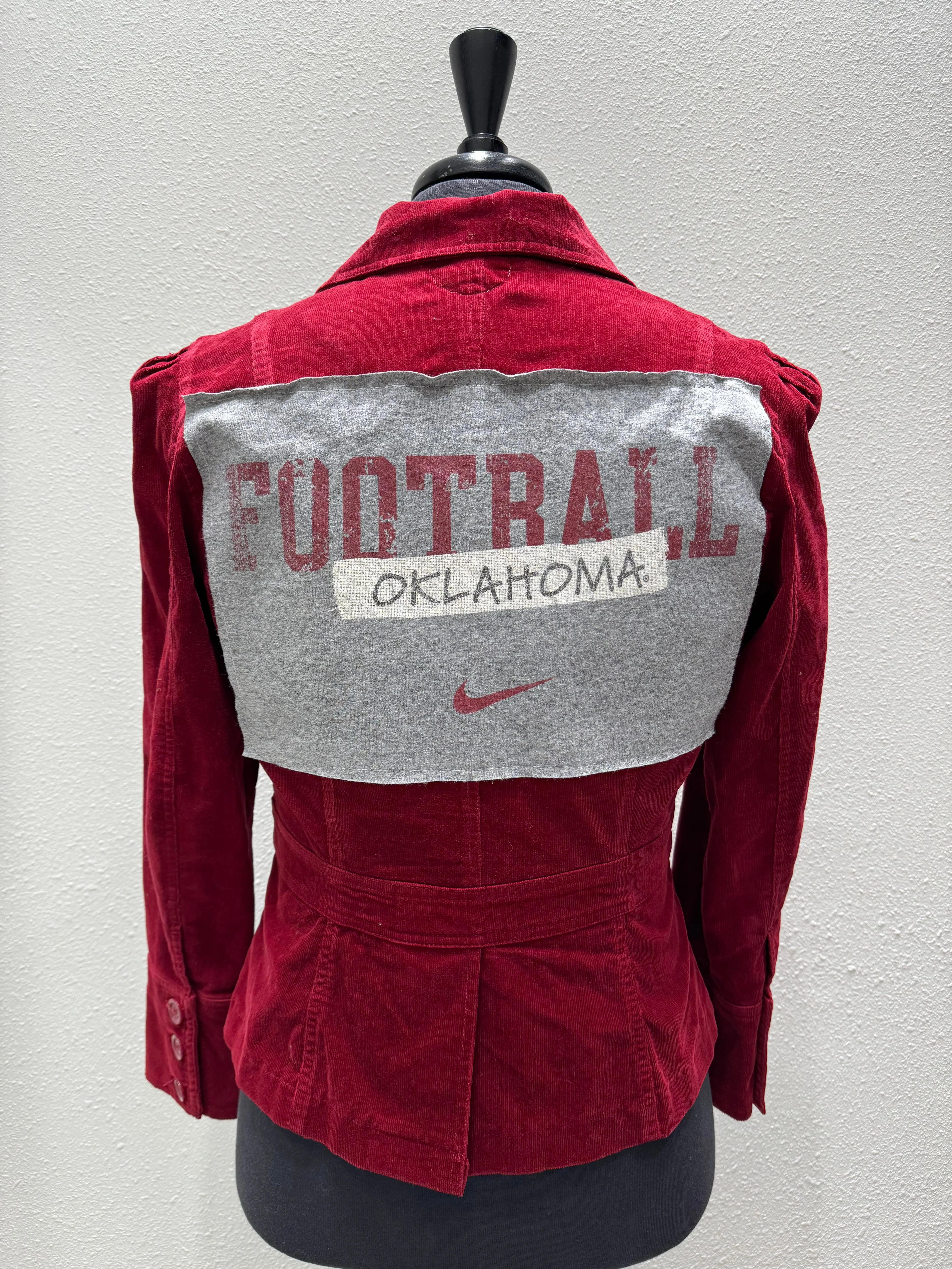 Vintage Repurposed Oklahoma Sooners Jacket