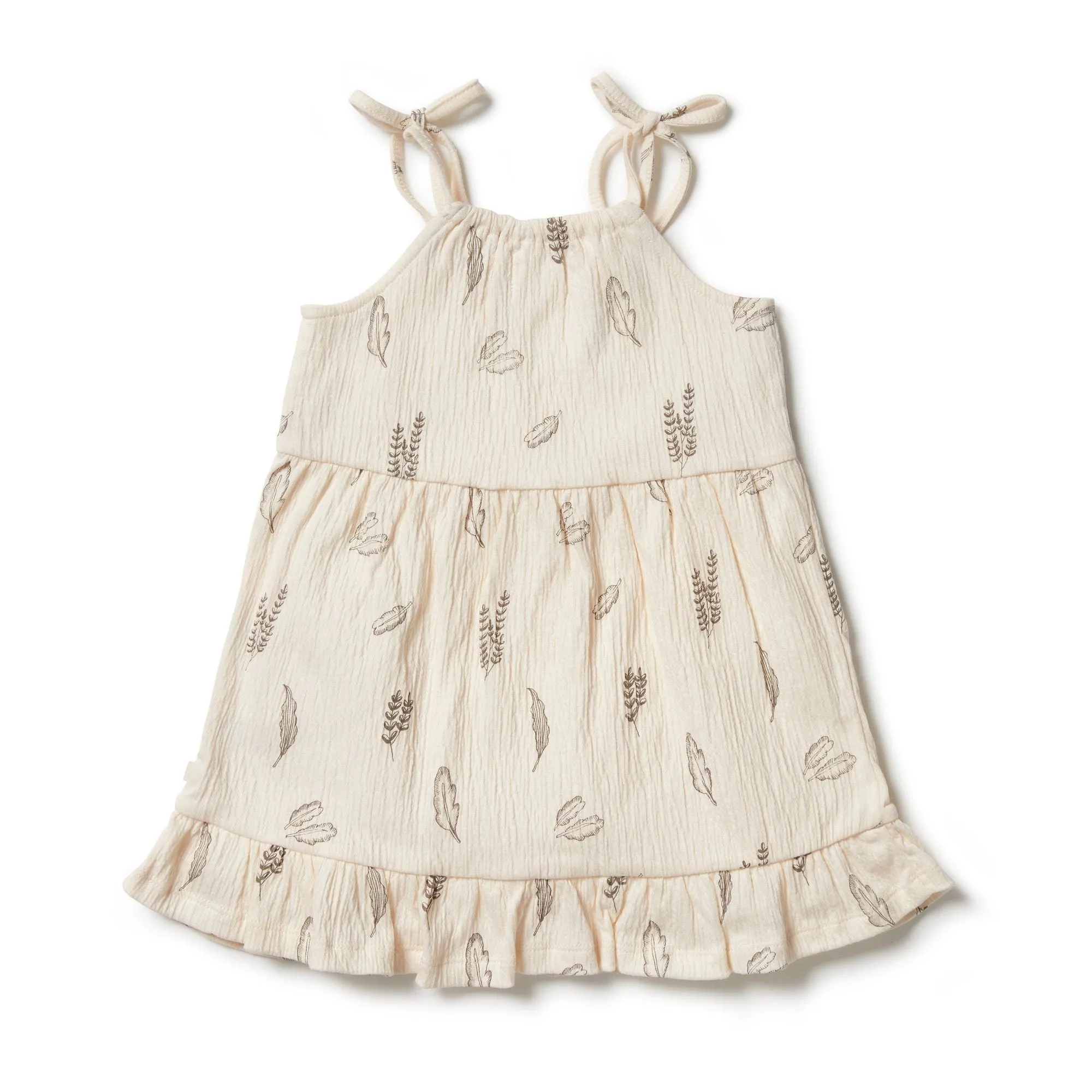 W&F Crinkle Ruffle Dress Seedling WFS2147-10