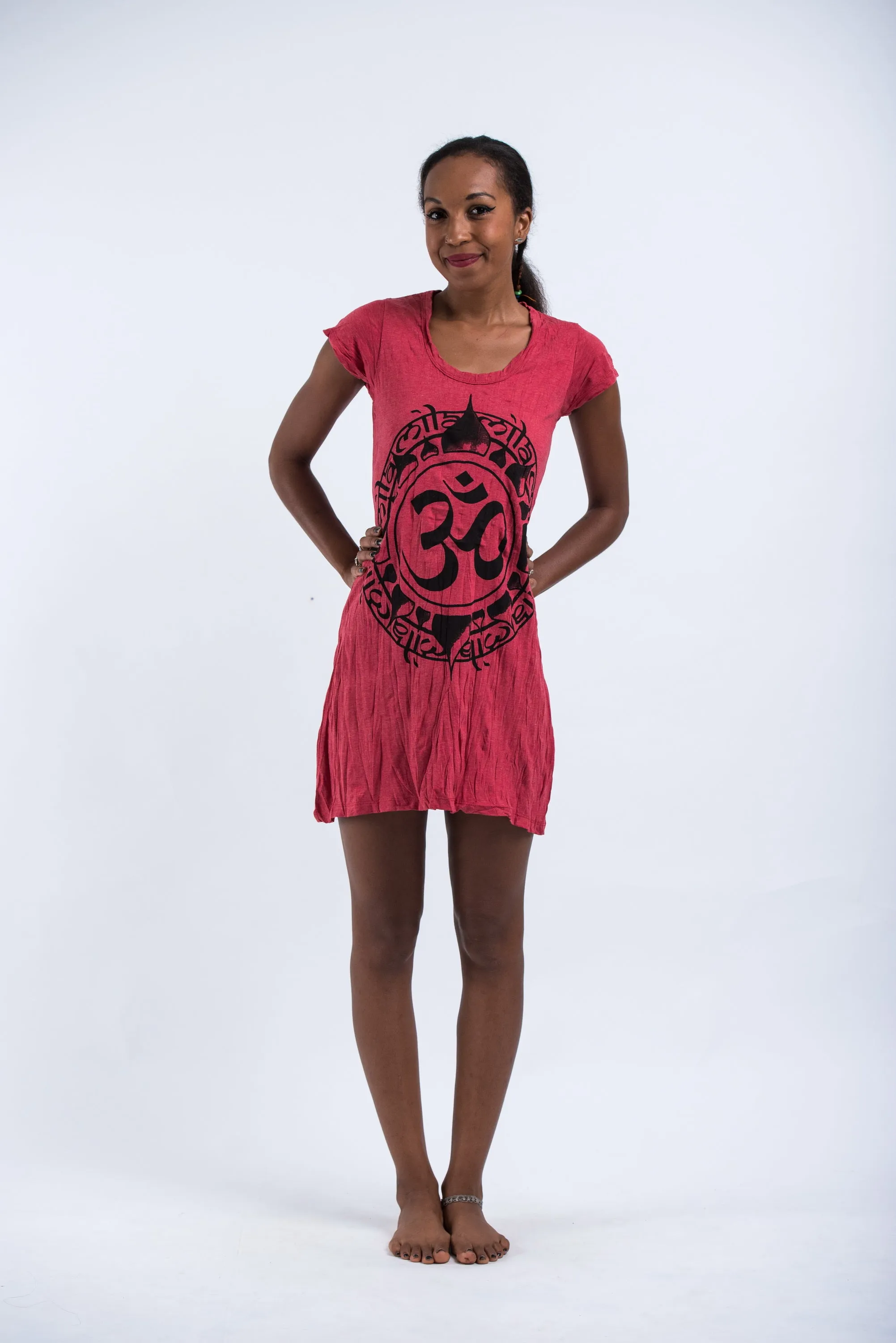 Womens Infinitee Om Dress in Red