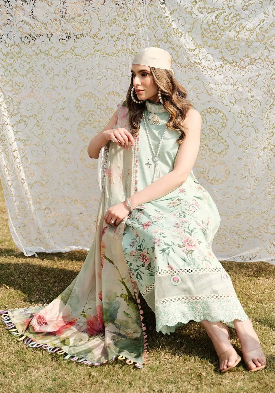 Zarqash Luxe Eid Lawn Collection 2024 – ZQ 8